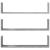 Rafturi perete, 3 buc., gri beton, 80x18x18 cm, lemn prelucrat GartenMobel Dekor