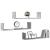 Rafturi perete, 3 buc., gri beton, 80x18x18 cm, lemn prelucrat GartenMobel Dekor