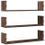 Rafturi de perete 3 buc. stejar maro 80x18x18 cm lemn prelucrat GartenMobel Dekor