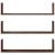 Rafturi de perete 3 buc. stejar maro 80x18x18 cm lemn prelucrat GartenMobel Dekor