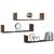 Rafturi de perete 3 buc. stejar maro 80x18x18 cm lemn prelucrat GartenMobel Dekor