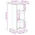 Masă bar cu depozitare, gri beton, 60x60x102 cm, lemn prelucrat GartenMobel Dekor