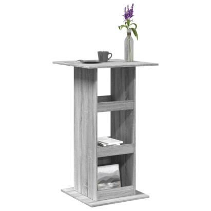 Masă bar cu depozitare sonoma gri, 60x60x102 cm, lemn prelucrat GartenMobel Dekor