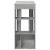 Masă de bar cu raft, gri beton, 102x50x103,5 cm, lemn prelucrat GartenMobel Dekor