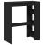 Masă de bar cu rafturi, negru, 90x40x103,5 cm, lemn prelucrat GartenMobel Dekor