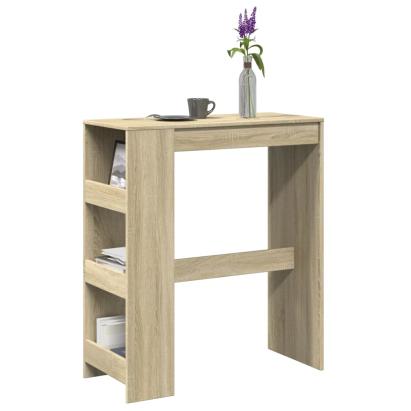 Masă bar cu rafturi stejar sonoma 90x40x103,5 cm lemn prelucrat GartenMobel Dekor