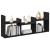 Dulap de perete, 100x18x40 cm, negru, lemn prelucrat GartenMobel Dekor