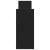 Dulap de perete, 100x18x40 cm, negru, lemn prelucrat GartenMobel Dekor