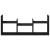 Dulap de perete, 100x18x40 cm, negru, lemn prelucrat GartenMobel Dekor