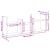 Dulap de perete, gri beton, 100x18x40 cm, lemn prelucrat GartenMobel Dekor