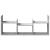 Dulap de perete, gri beton, 100x18x40 cm, lemn prelucrat GartenMobel Dekor
