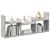 Dulap de perete, gri beton, 100x18x40 cm, lemn prelucrat GartenMobel Dekor