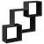 Dulap de perete, 78x18x71 cm, negru, lemn prelucrat GartenMobel Dekor