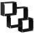 Dulap de perete, 78x18x71 cm, negru, lemn prelucrat GartenMobel Dekor