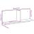 Dulap de perete, negru, 70x16,5x30 cm, lemn prelucrat GartenMobel Dekor