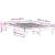Cadru de pat fără saltea, alb, 150x200 cm, lemn masiv pin GartenMobel Dekor