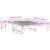 Cadru de pat fără saltea, alb, 140x200 cm, lemn masiv pin GartenMobel Dekor