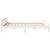 Cadru de pat fără saltea, alb, 200x200 cm, lemn masiv pin GartenMobel Dekor
