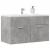Dulap de chiuvetă, gri beton, 80x38,5x46 cm, PAL GartenMobel Dekor