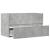 Dulap suspendat de baie, gri beton 80x38,5x45 cm lemn prelucrat GartenMobel Dekor