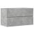 Dulap suspendat de baie, gri beton 80x38,5x45 cm lemn prelucrat GartenMobel Dekor