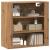 Dulap de perete, stejar artizanal,80x33x80 cm, lemn prelucrat GartenMobel Dekor