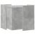 Cutie litieră pisici gri beton 53x53x51 cm lemn prelucrat GartenMobel Dekor