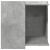 Cutie litieră pisici gri beton 53x53x51 cm lemn prelucrat GartenMobel Dekor