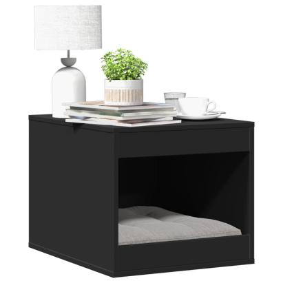 Cutie litieră pisici negru 47x59x42 cm lemn prelucrat GartenMobel Dekor