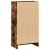 Bibliotecă, stejar fumuriu, 40x24x76 cm, lemn prelucrat GartenMobel Dekor