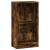 Bibliotecă, stejar fumuriu, 40x24x76 cm, lemn prelucrat GartenMobel Dekor