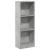 Bibliotecă, gri beton, 40x24x109 cm, lemn prelucrat GartenMobel Dekor