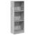 Bibliotecă, gri sonoma, 40x24x109 cm, lemn prelucrat GartenMobel Dekor