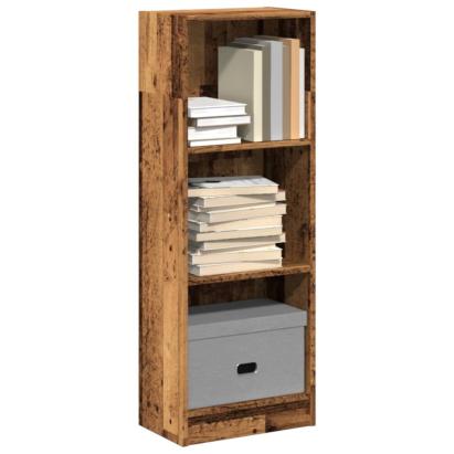 Bibliotecă, lemn vechi, 40x24x109 cm, lemn prelucrat GartenMobel Dekor