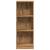 Bibliotecă, stejar artizanal, 40x24x109 cm, lemn prelucrat GartenMobel Dekor