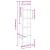 Bibliotecă, alb, 40x24x176 cm, lemn prelucrat GartenMobel Dekor