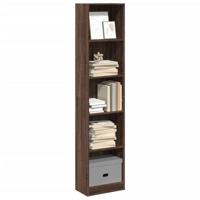 Bibliotecă, stejar maro, 40x24x176 cm, lemn prelucrat GartenMobel Dekor
