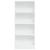 Bibliotecă, alb, 60x24x143 cm, lemn prelucrat GartenMobel Dekor