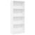 Bibliotecă, alb, 60x24x143 cm, lemn prelucrat GartenMobel Dekor