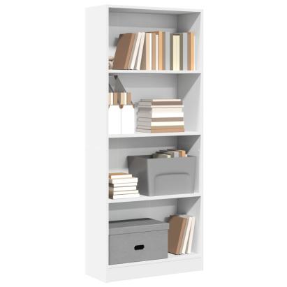 Bibliotecă, alb, 60x24x143 cm, lemn prelucrat GartenMobel Dekor