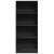 Bibliotecă, negru, 60x24x143 cm, lemn prelucrat GartenMobel Dekor