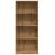 Bibliotecă, stejar artizanal, 60x24x143 cm, lemn prelucrat GartenMobel Dekor