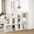 Bibliotecă/separator 3 niveluri, alb, 137,5x29x103,5 cm lemn GartenMobel Dekor