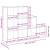 Bibliotecă/separator 3 niveluri, alb, 137,5x29x103,5 cm lemn GartenMobel Dekor