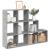 Bibliotecă/separator cameră gri beton 137,5x29x103,5 cm lemn GartenMobel Dekor