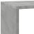 Bibliotecă/separator cameră gri beton 137,5x29x103,5 cm lemn GartenMobel Dekor