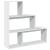 Bibliotecă/separator cameră 3 niveluri, alb, 123x29x123 cm lemn GartenMobel Dekor