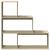 Bibliotecă/separator 3 niveluri stejar sonoma 123x29x123cm lemn GartenMobel Dekor