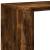 Bibliotecă/separator 3 nivel stejar fumuriu 123x29x123 cm lemn GartenMobel Dekor