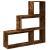Bibliotecă/separator 3 nivel stejar fumuriu 123x29x123 cm lemn GartenMobel Dekor